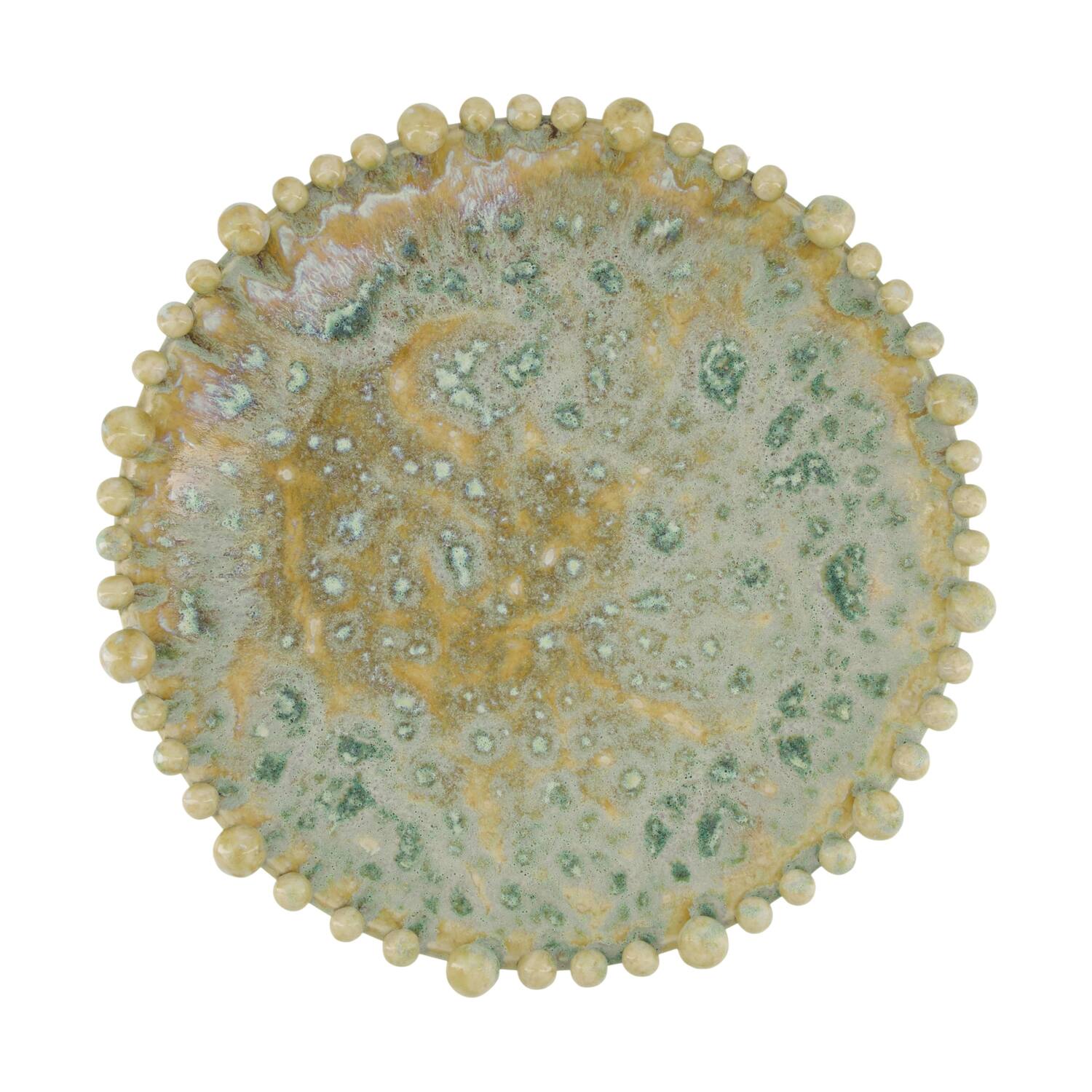 Plate round ceramic 37x37x8cm - Multi