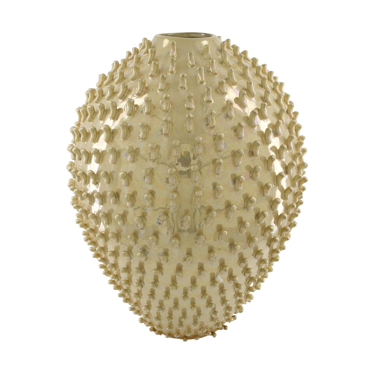 Vase round ceramic 40x40x52cm - White