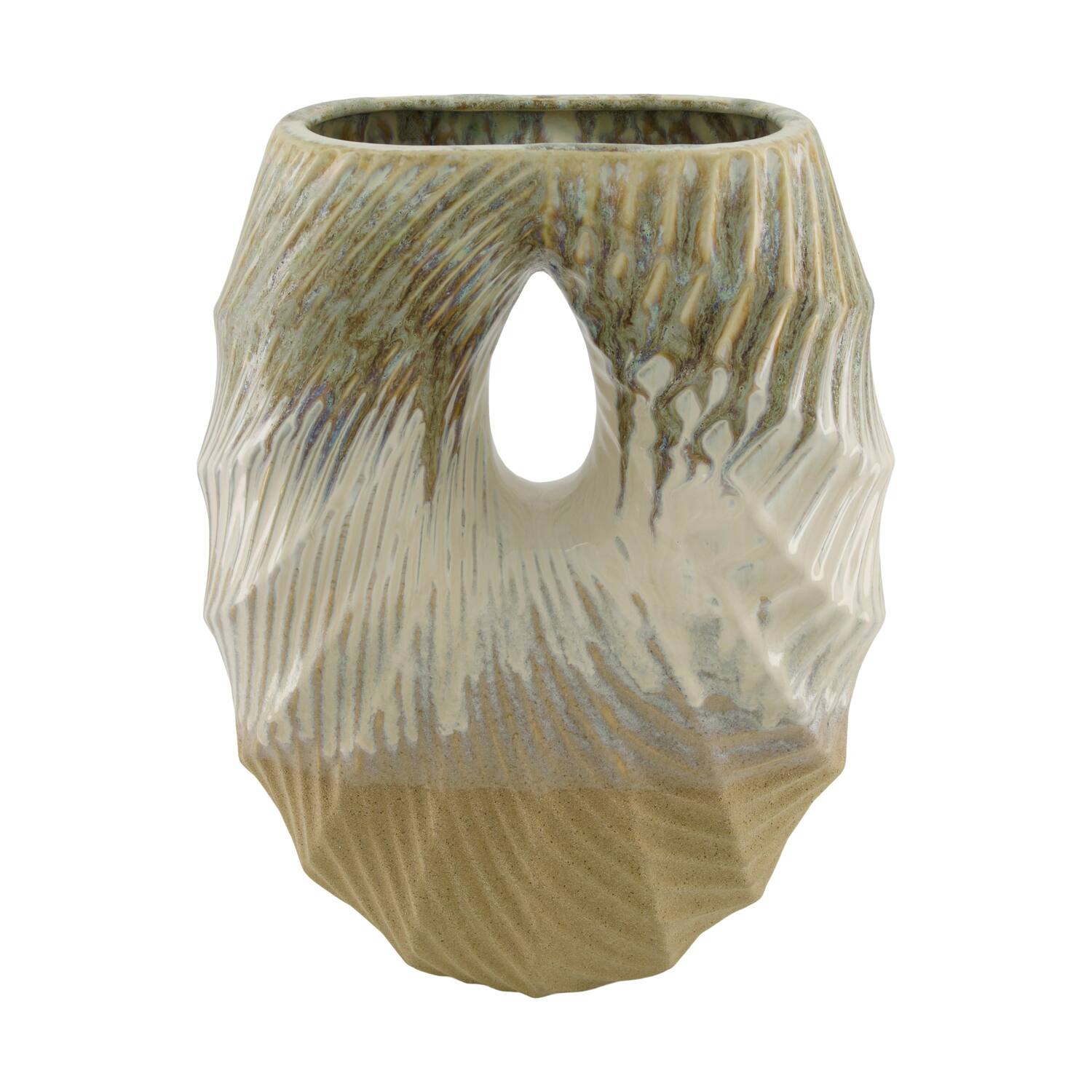 Vase ceramic 29.5x15x40cm - Multi