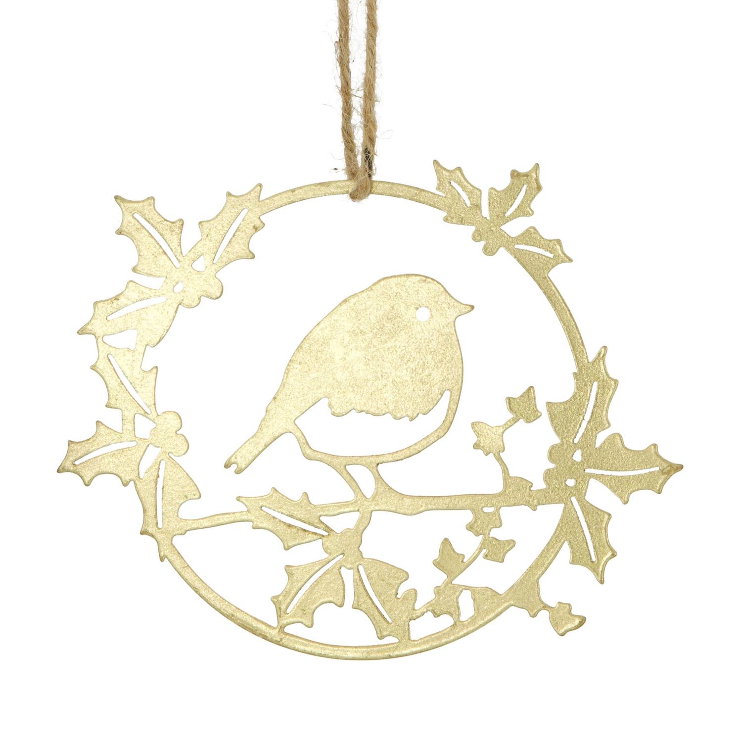 Hanger bird metal 18x0.1x14cm