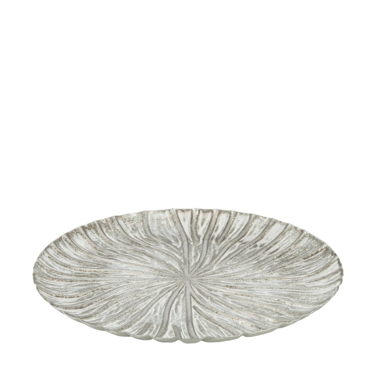 Tray round metal 27x27x2cm