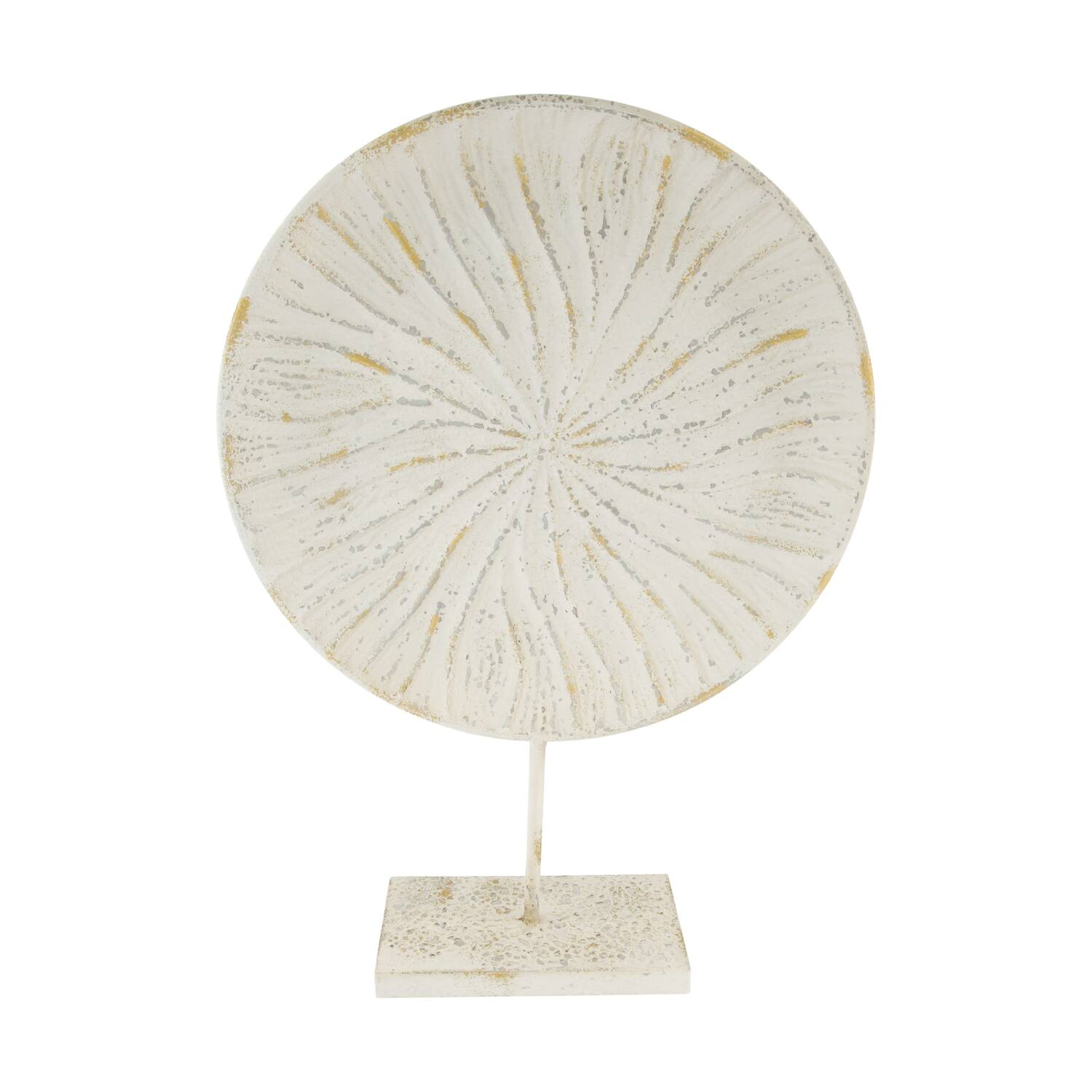 Statue round metal 38x11x54cm