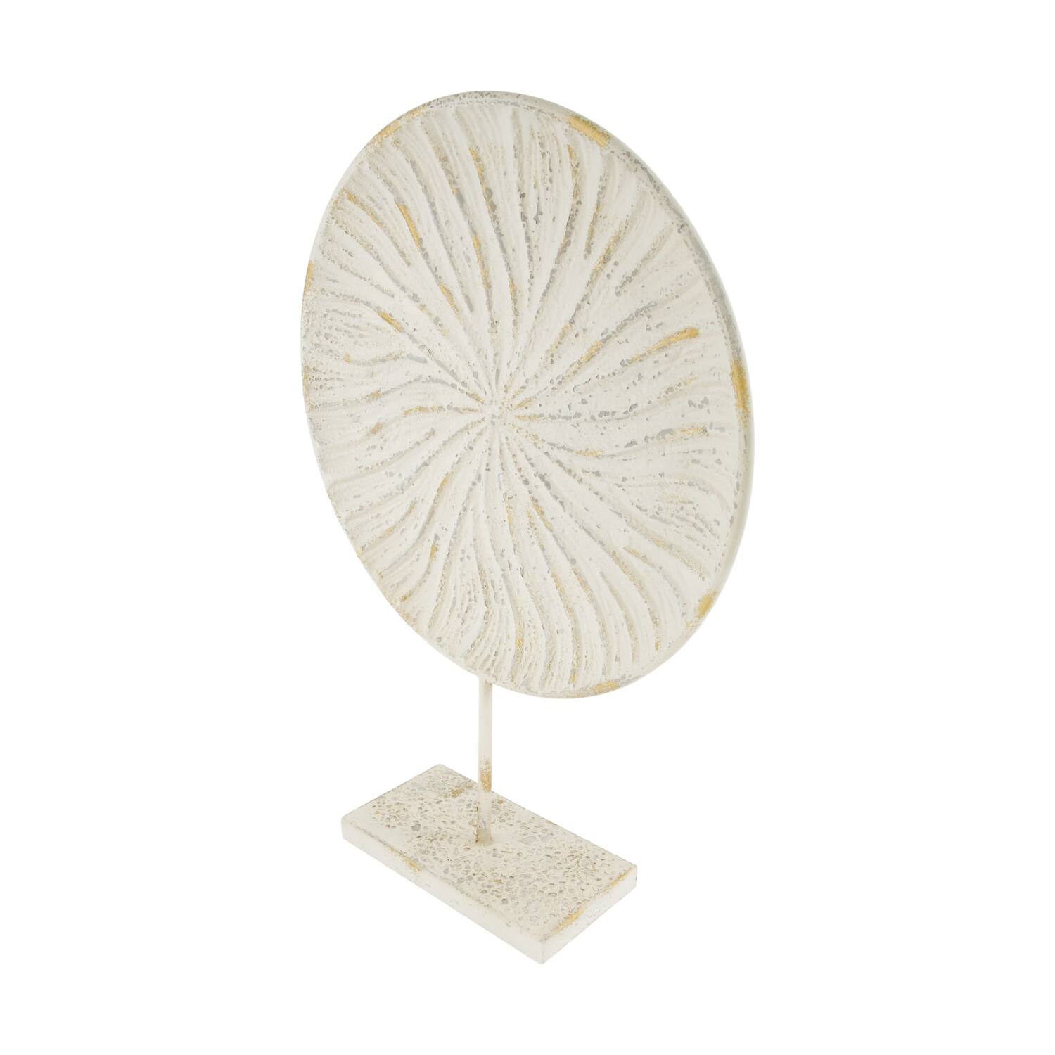 Statue round metal 38x11x54cm