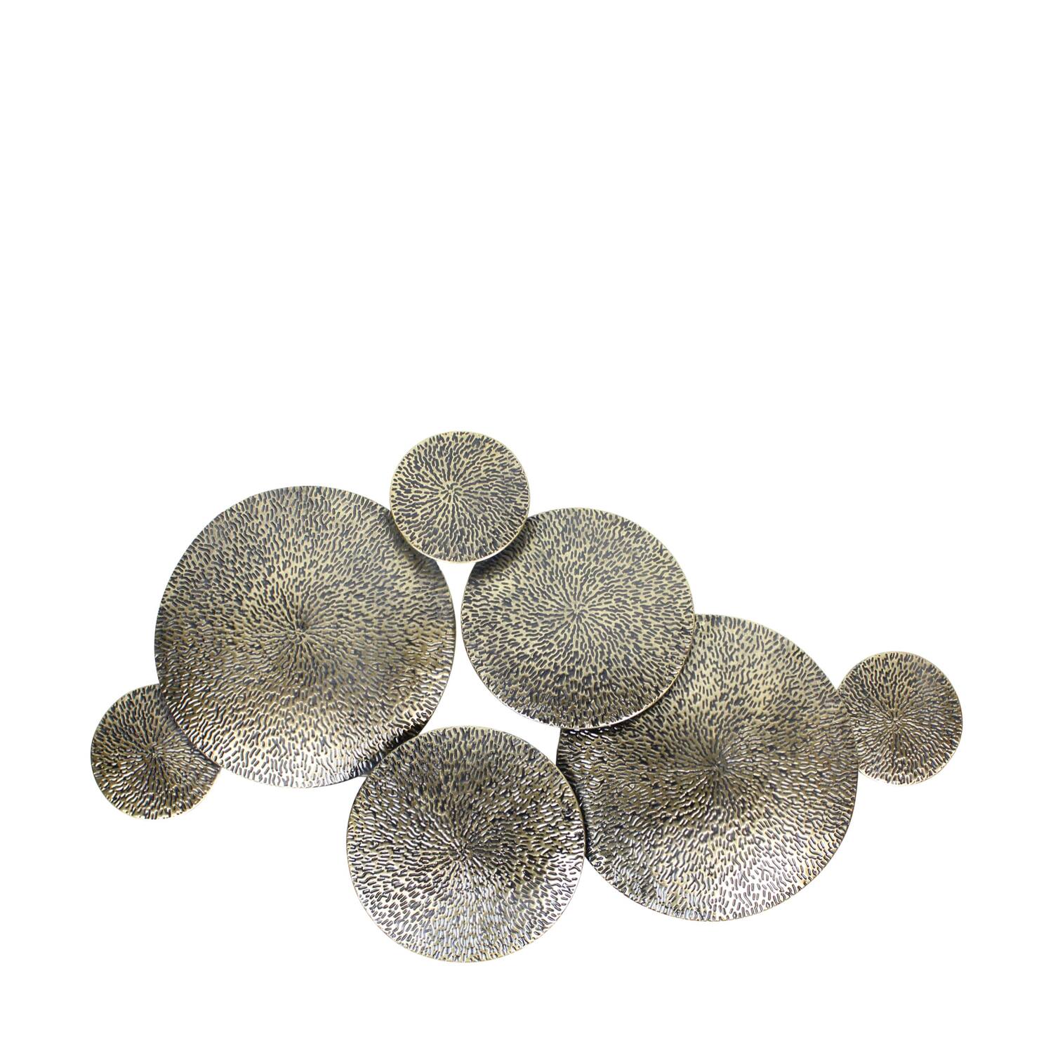 Wall art round metal 117x10.5x68cm