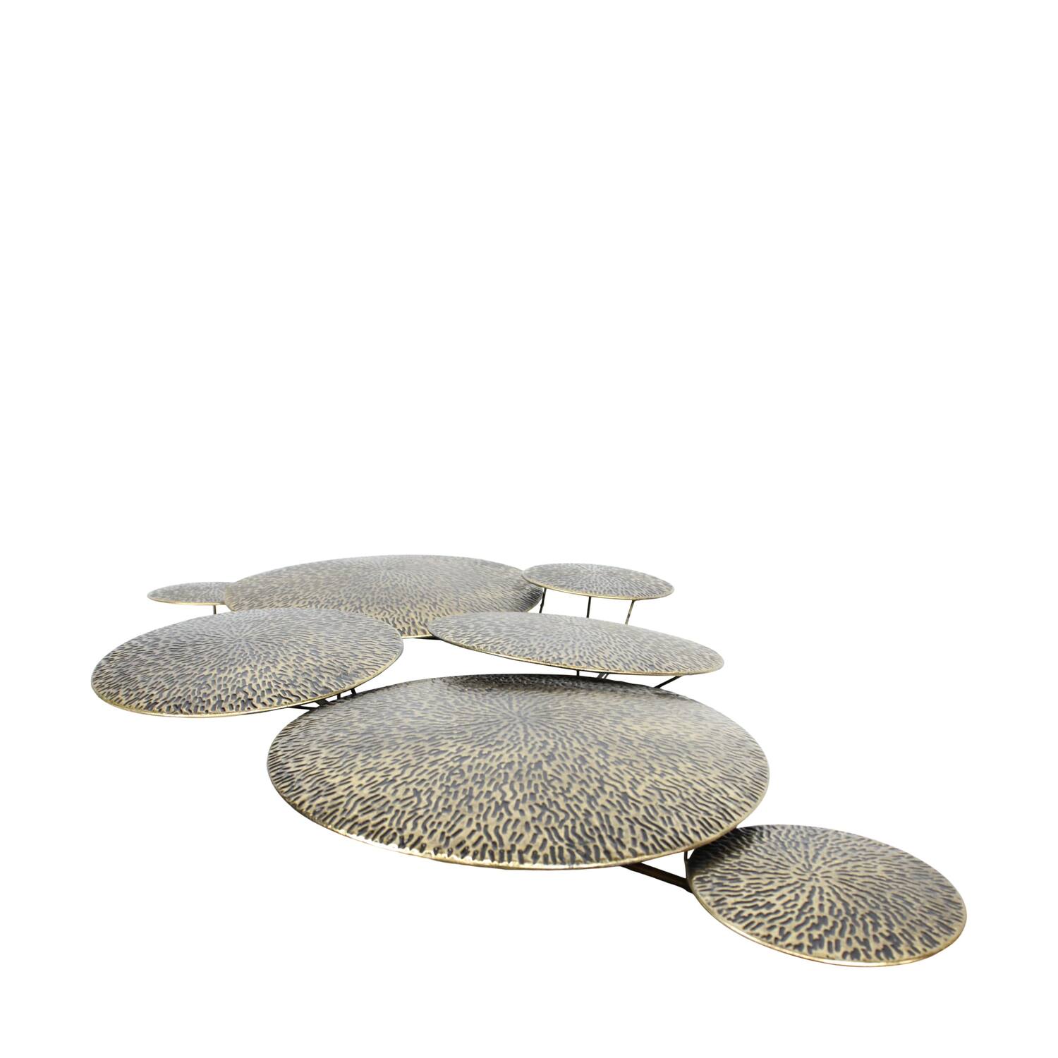 Wall art round metal 117x10.5x68cm