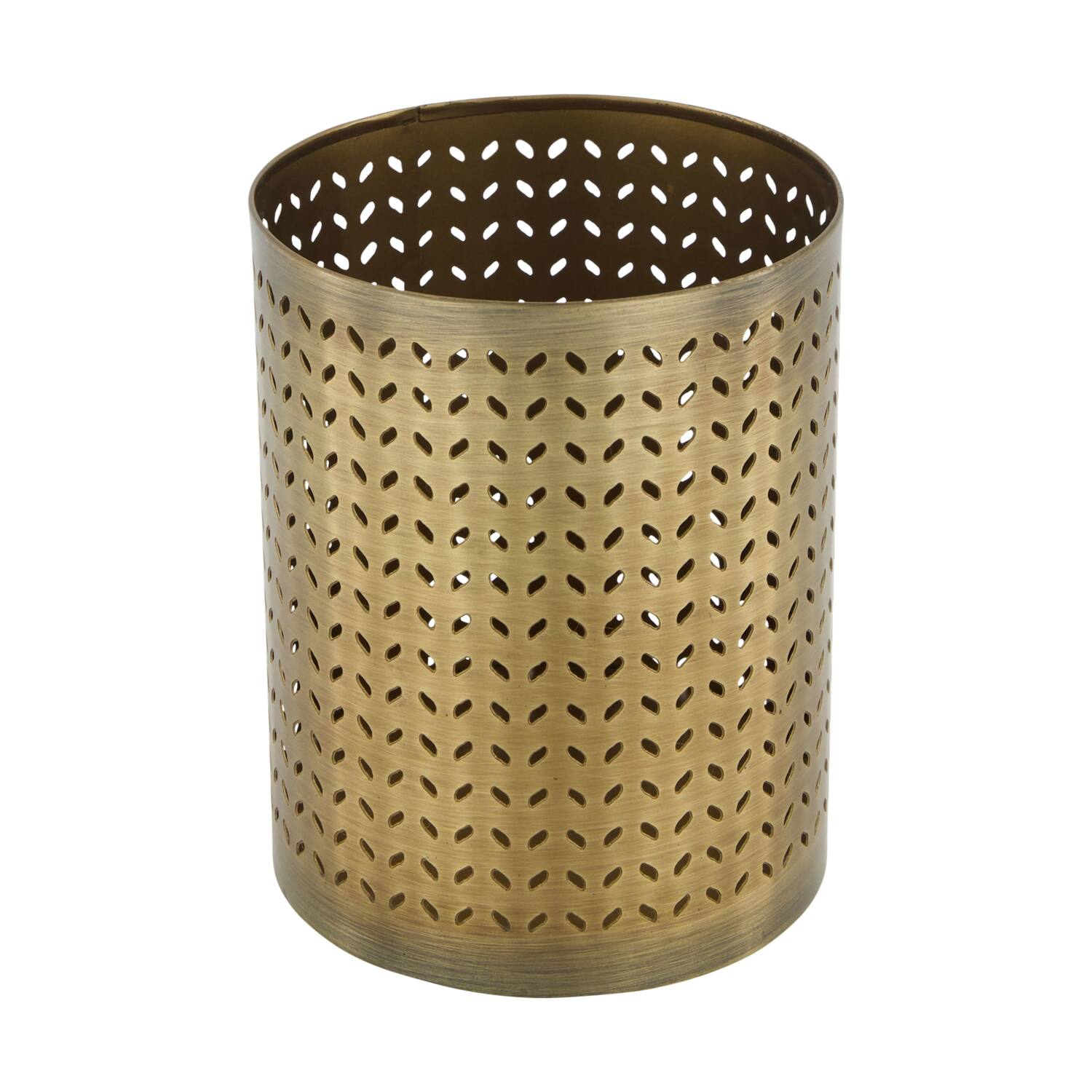 Lantern round metal 12.5x12.5x20.5cm S/3