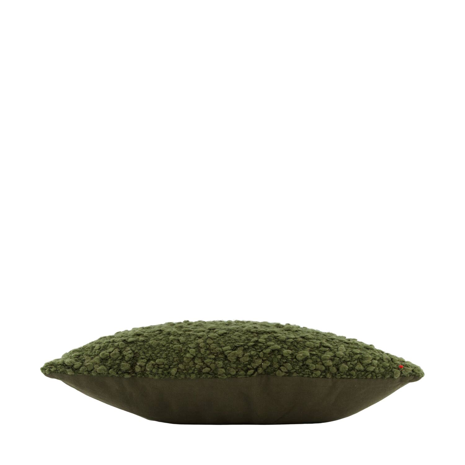 Cushion square boucle polyester 45x45x8cm - Green