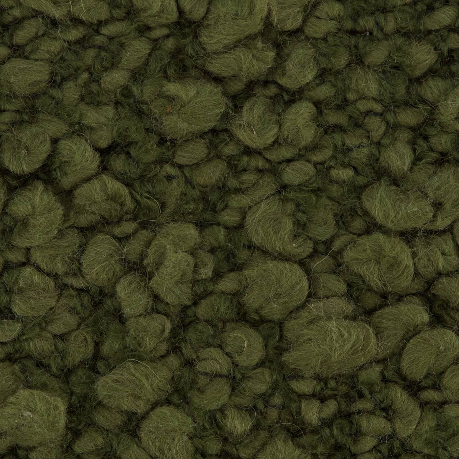 Cushion square boucle polyester 45x45x8cm - Green