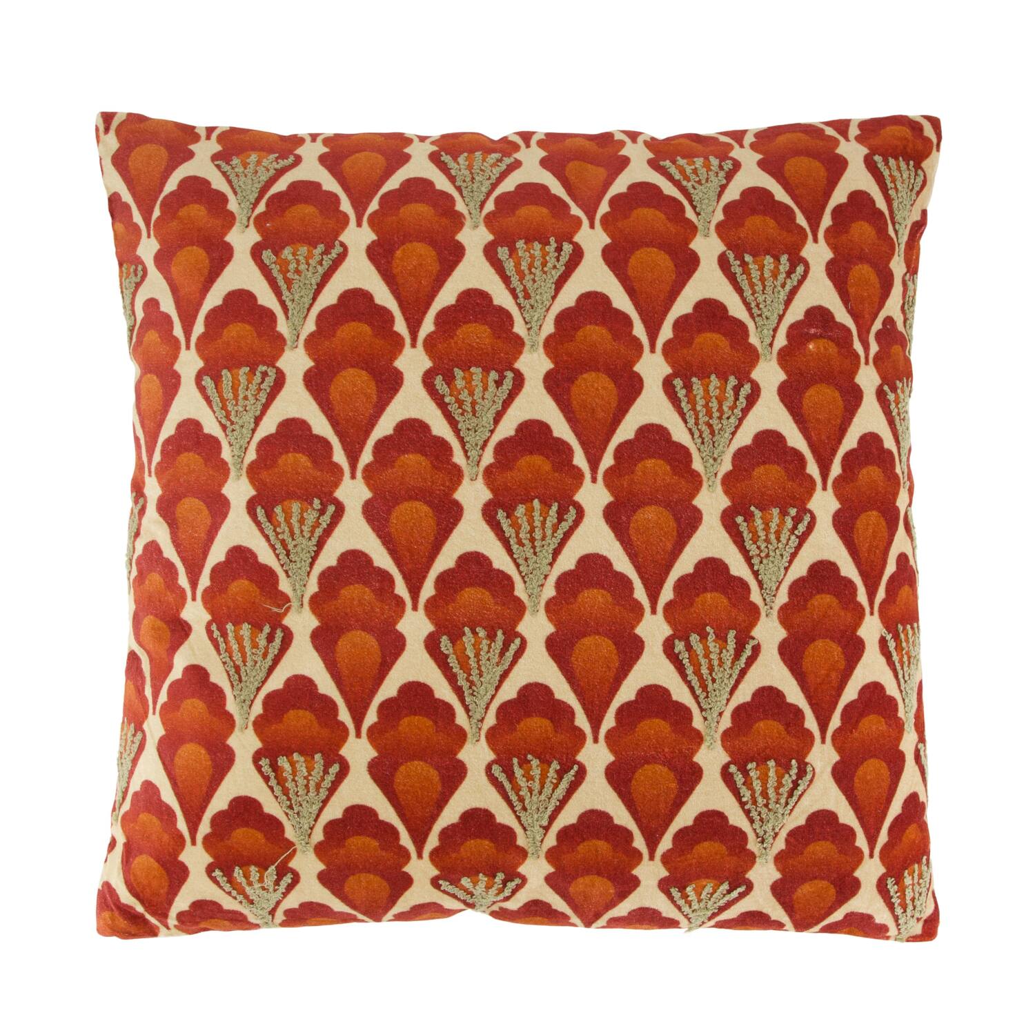 Cushion square cotton with print 45x45x8cm