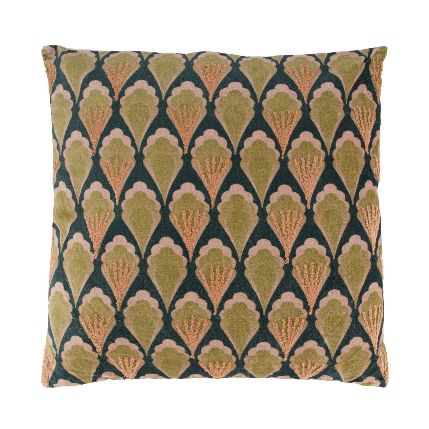 Cushion square cotton with print 45x45x8cm