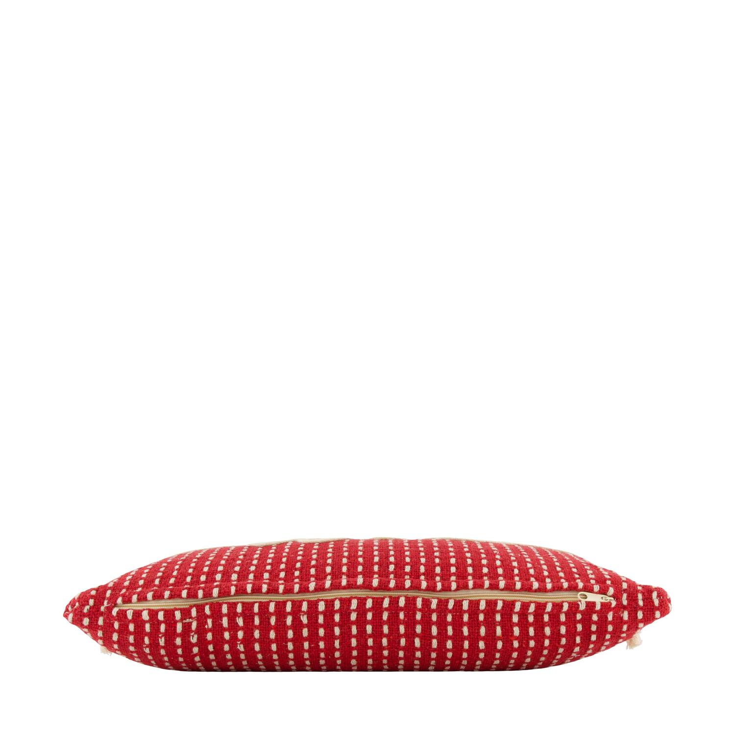 Cushion rectangular love cotton 50x30x8cm - Red