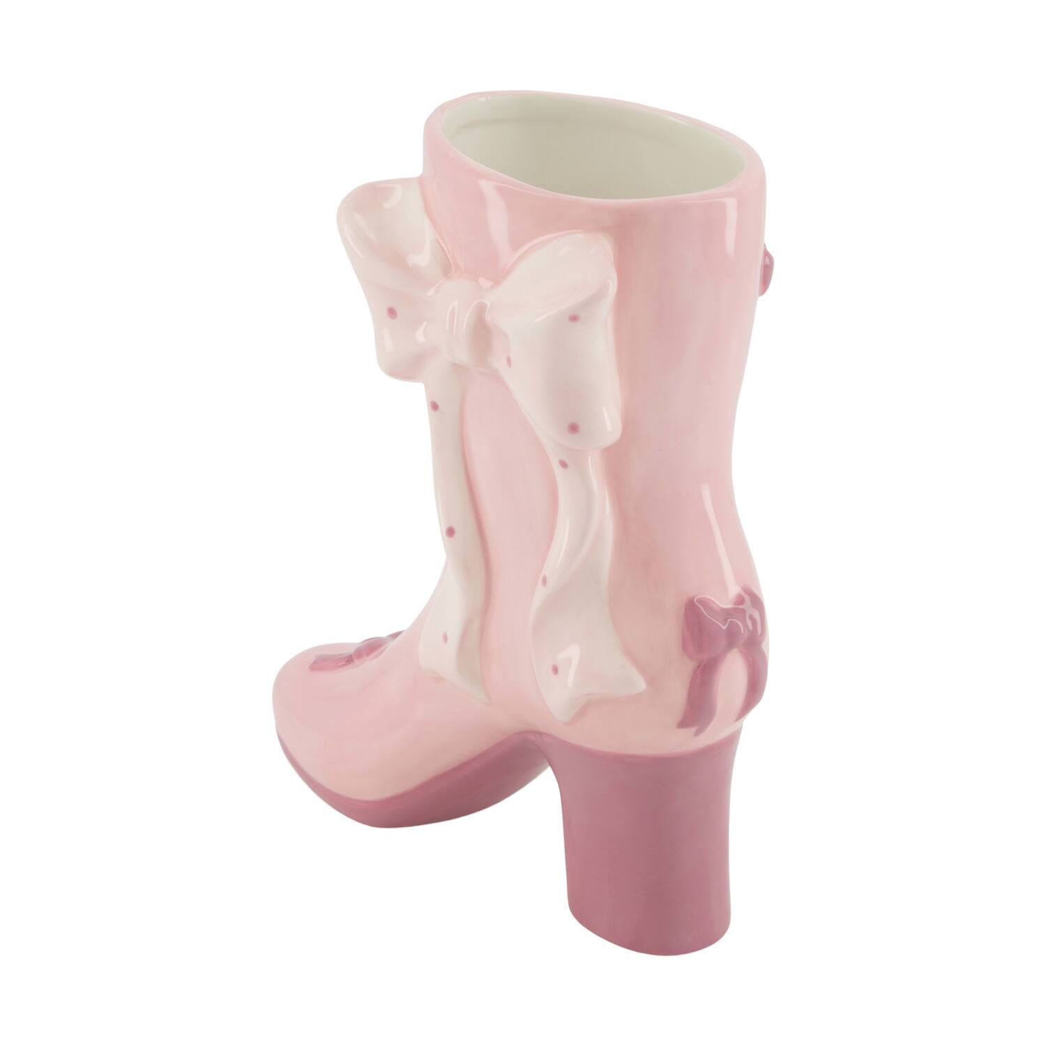 Vase shoe ceramic 19.5x8.5x23cm - Pink