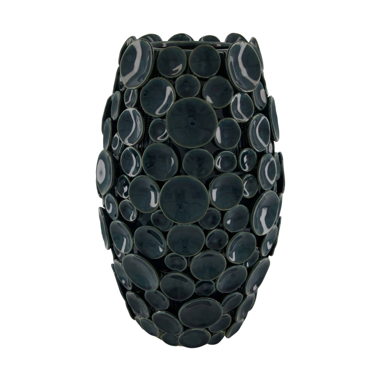 Vase ceramic 24x24x41cm - Blue