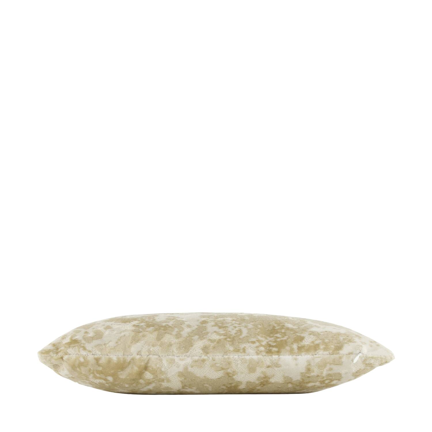 Cushion square polyester with print 45x45x8cm - Cream