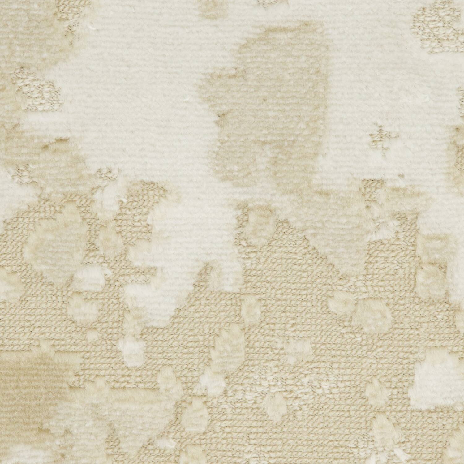 Cushion square polyester with print 45x45x8cm - Cream