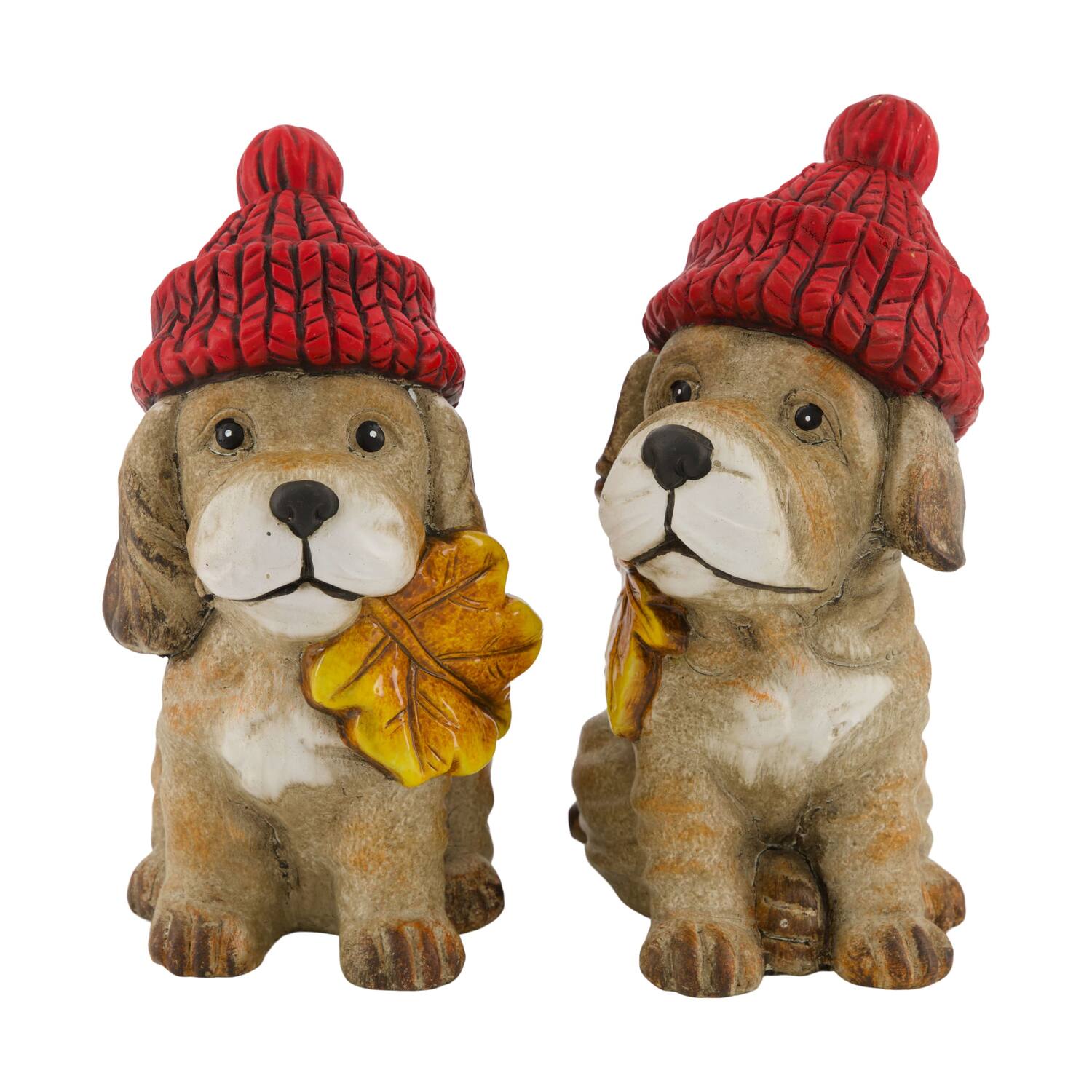 Figurine dog ceramic 11x13.5x19.5cm  - Brown