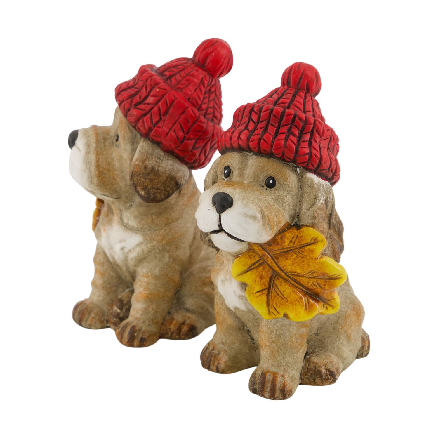 Figurine dog ceramic 11x13.5x19.5cm  - Brown