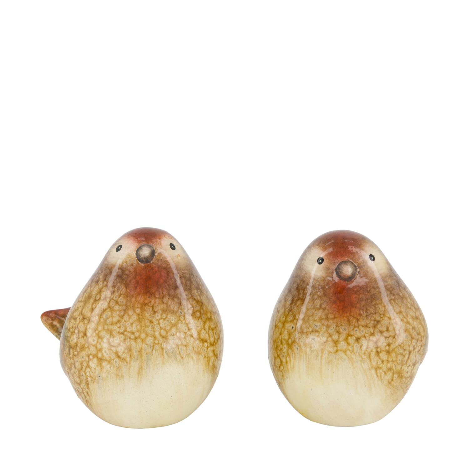 Figurine bird ceramic 9x13.5x11.5cm  - Brown
