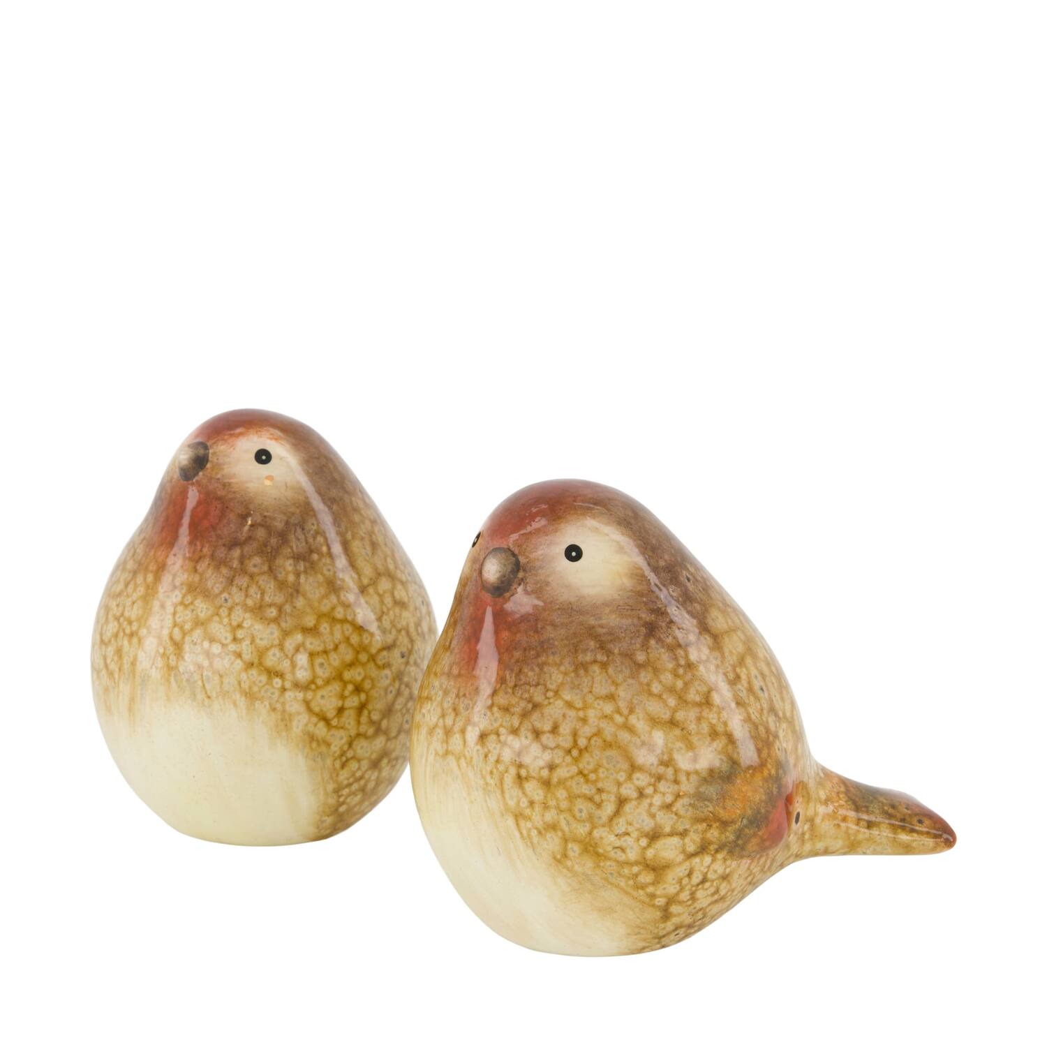 Figurine bird ceramic 9x13.5x11.5cm  - Brown