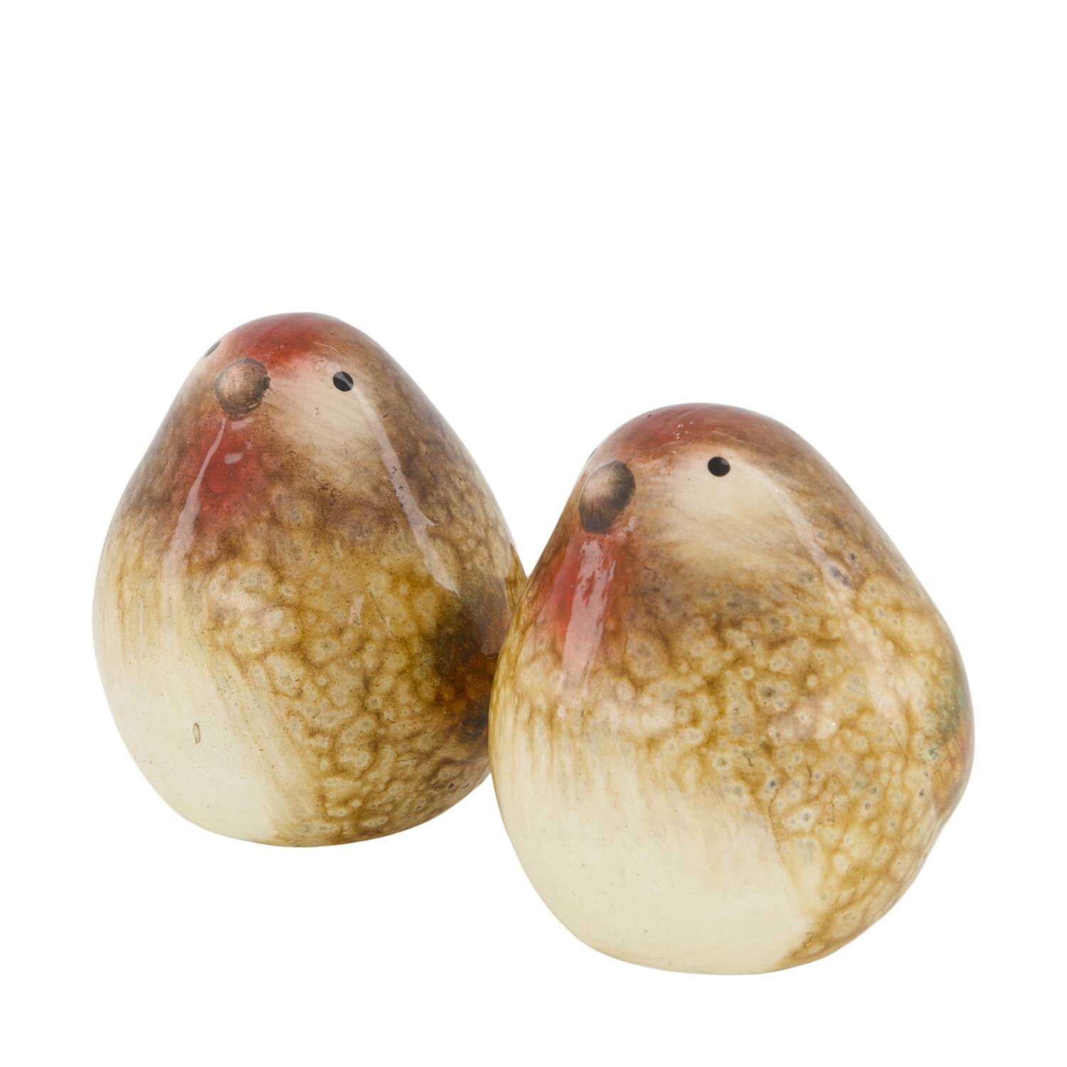 Figurine bird ceramic 7x9.5x8cm  - Brown