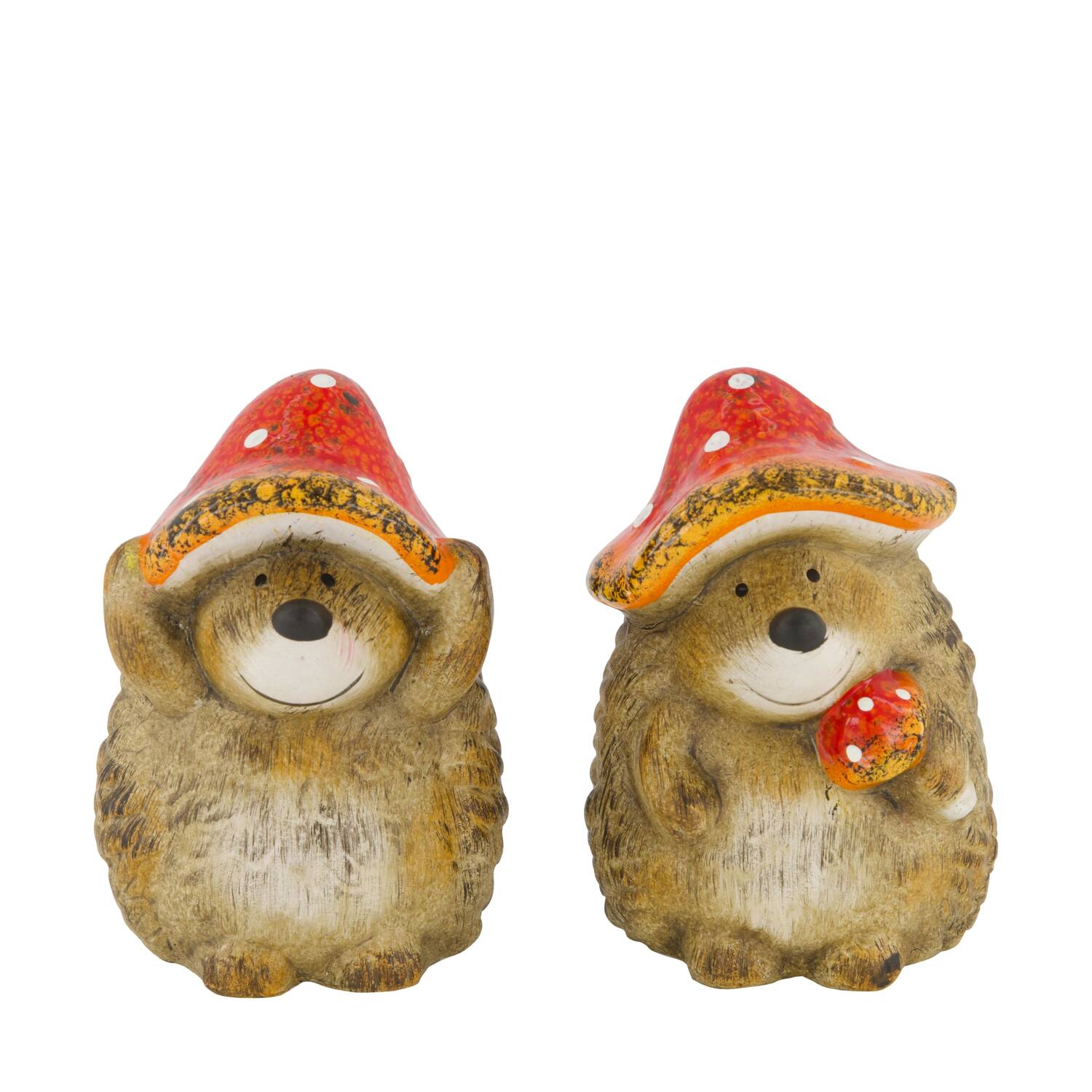 Figurine hedgehog ceramic 9.5x9.5x13cm A/2