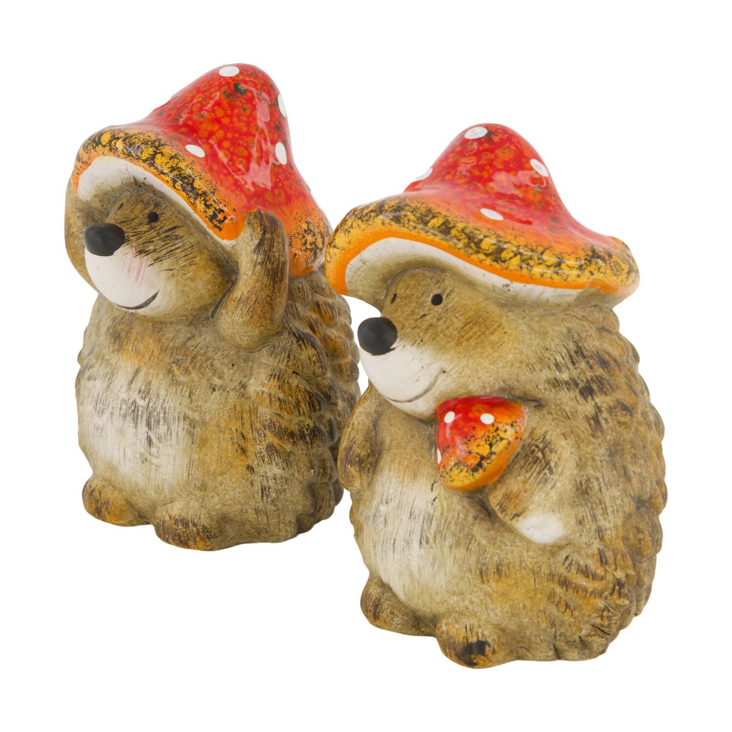 Figurine hedgehog ceramic 9.5x9.5x13cm A/2