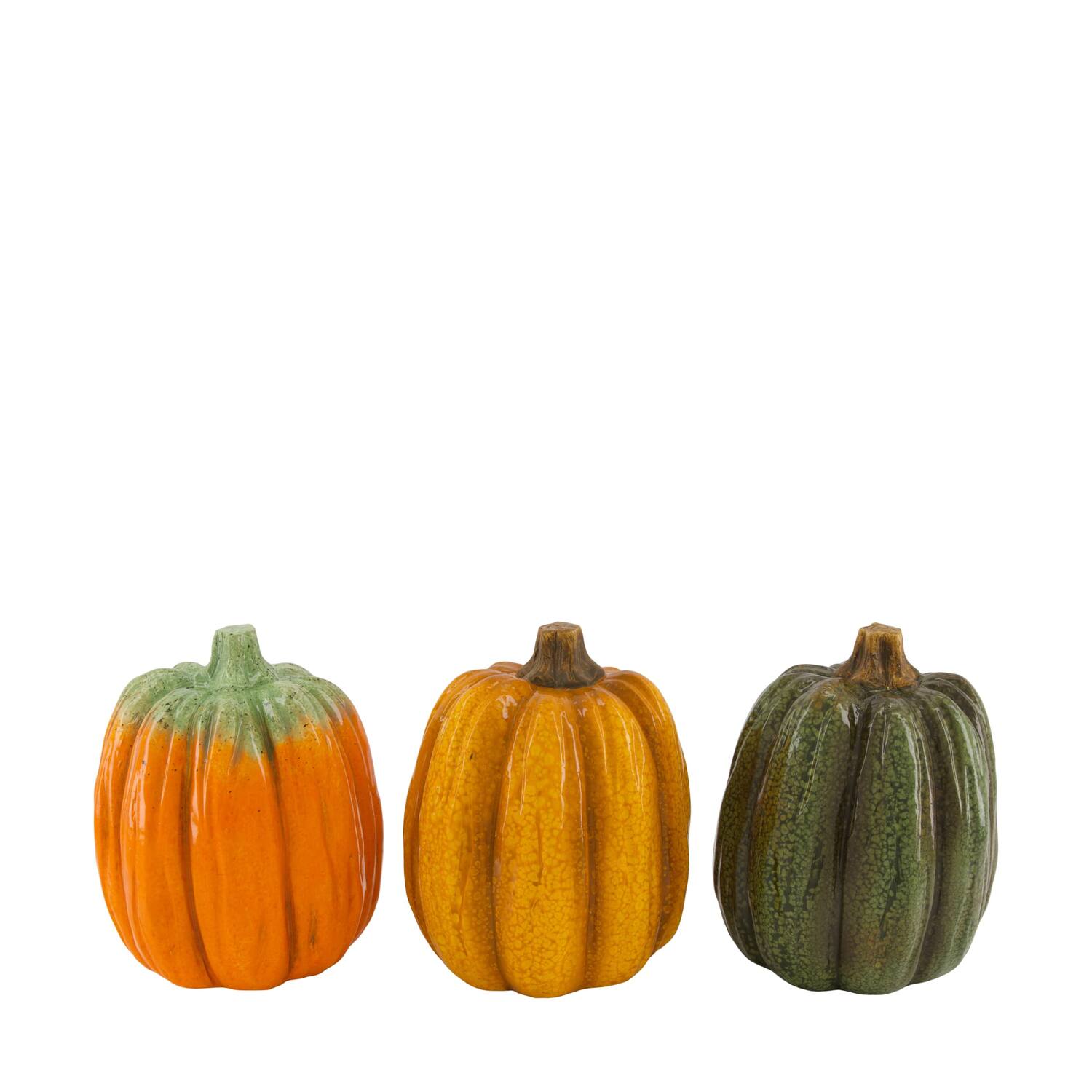 Pumpkin ceramic 13.5x13.5x17cm  - Multi