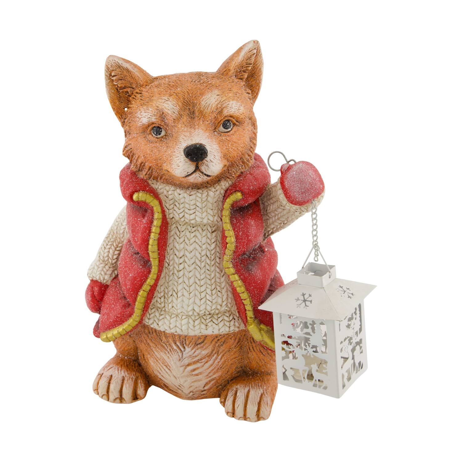 Figurine fox magnesium 23x22.5x34cm - Multi