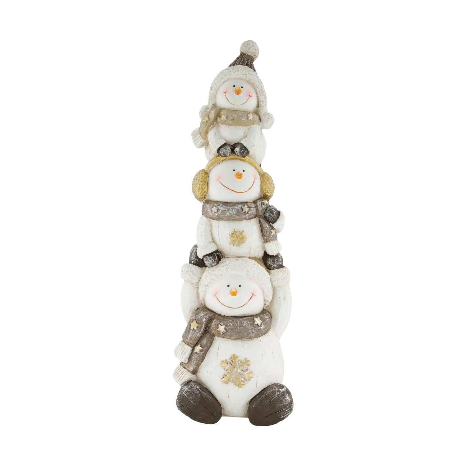 Figurine snowman magnesium 21x19.5x65cm - Multi