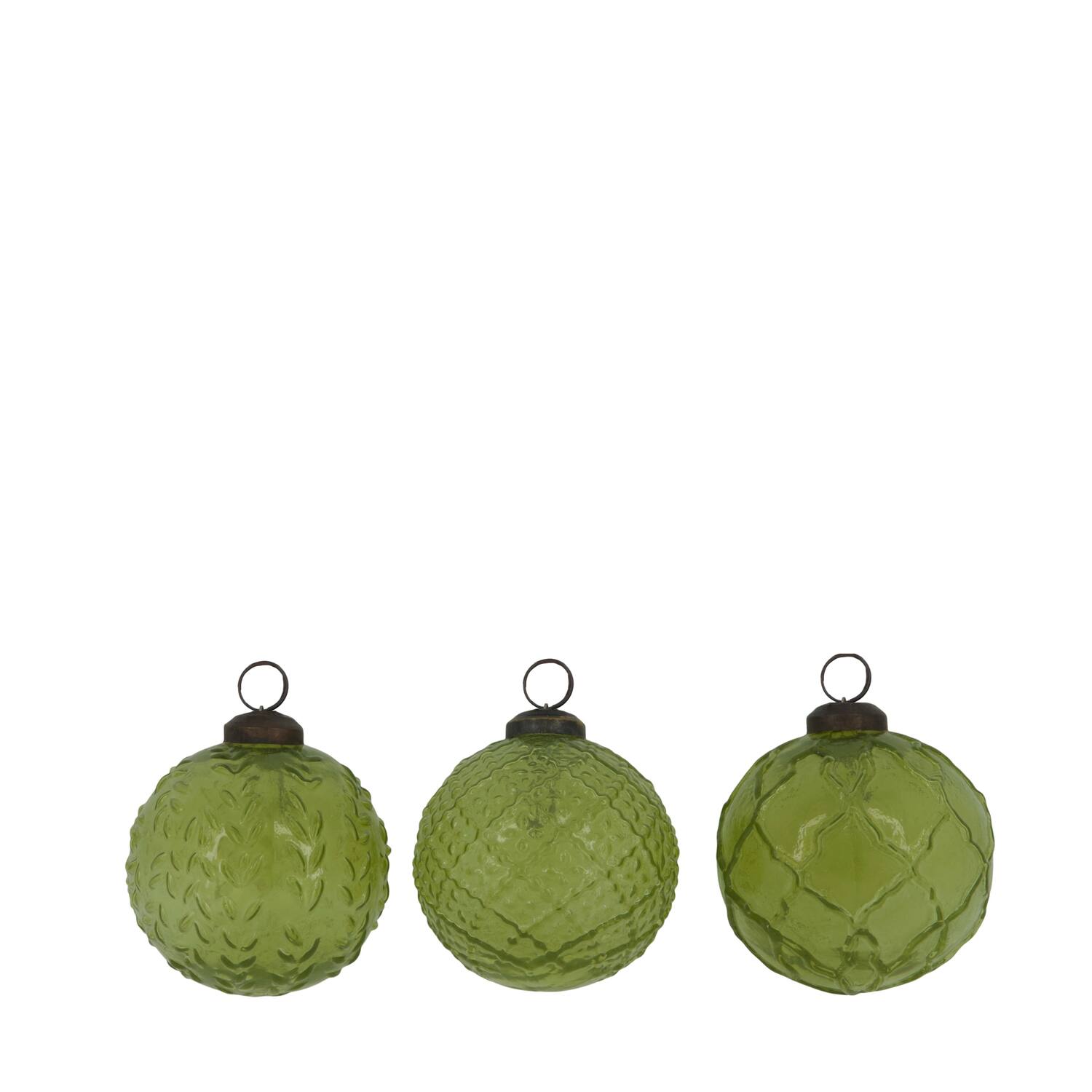 Bauble glass 7.75x7.75x7.75cm A/3