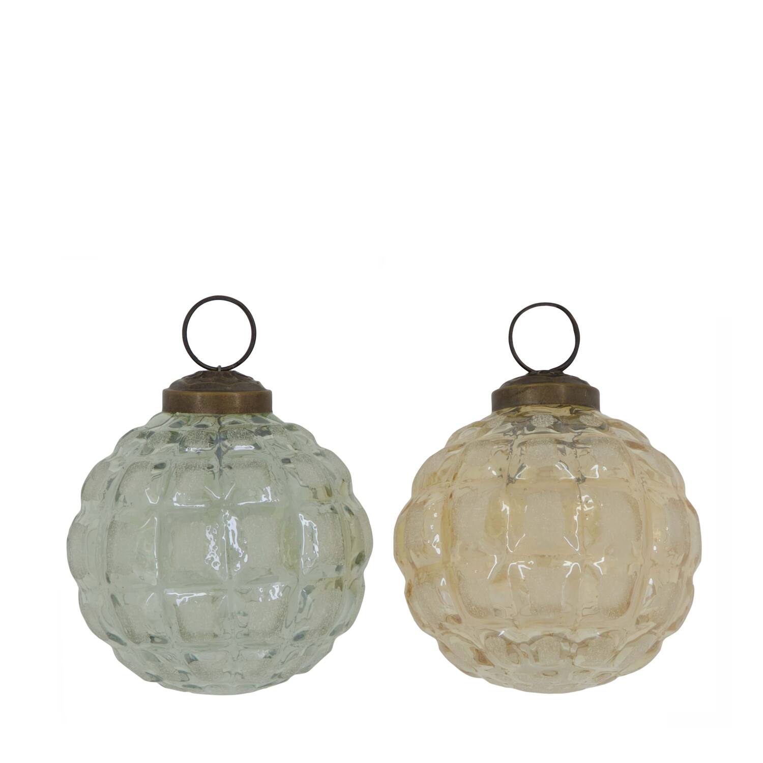 Bauble glass 7.75x7.75x7.75cm C/2