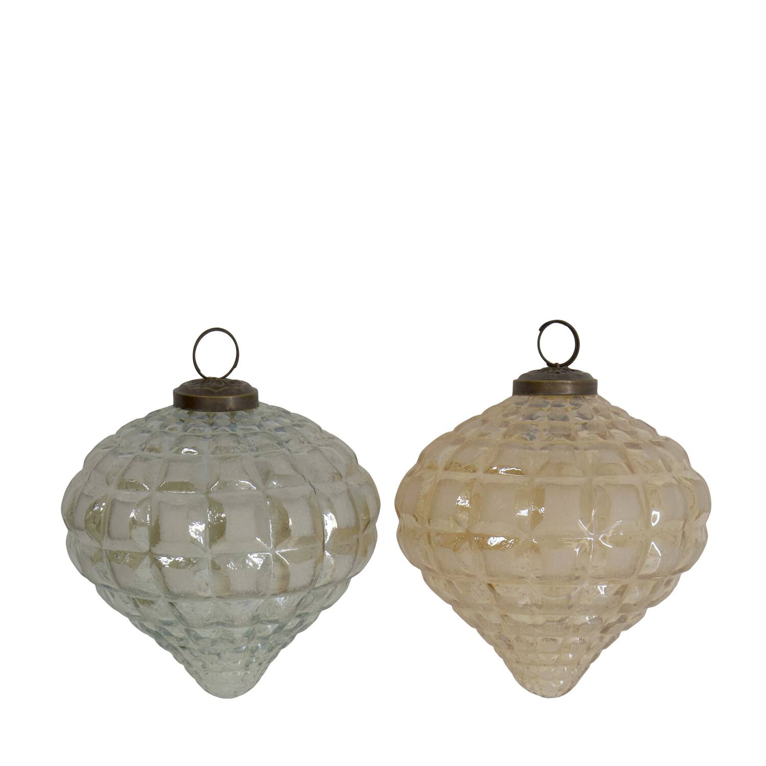 Bauble glass 12.75x12.75x12.75cm  - Multi