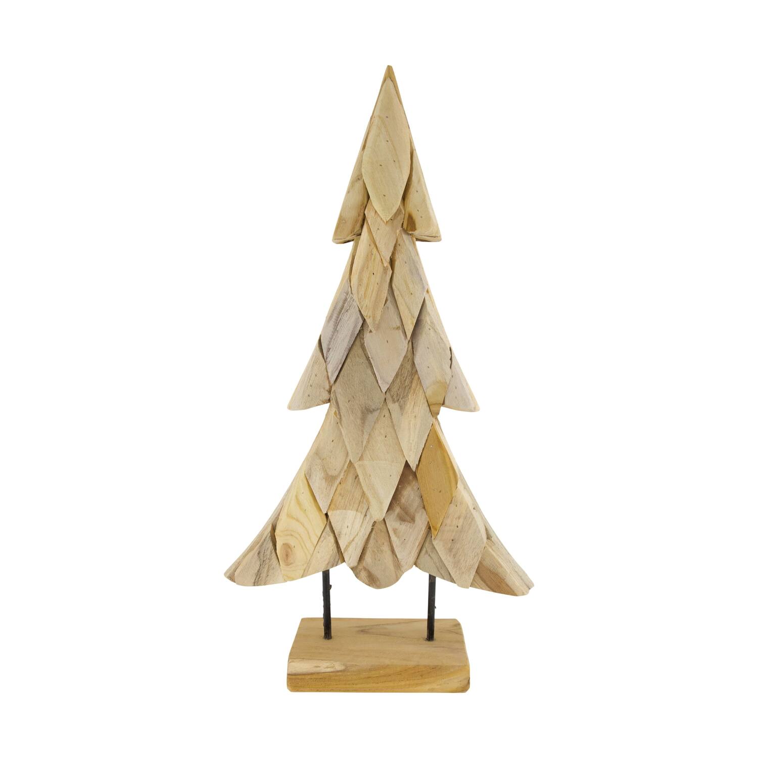 Statue tree teak wood 32x12x58cm