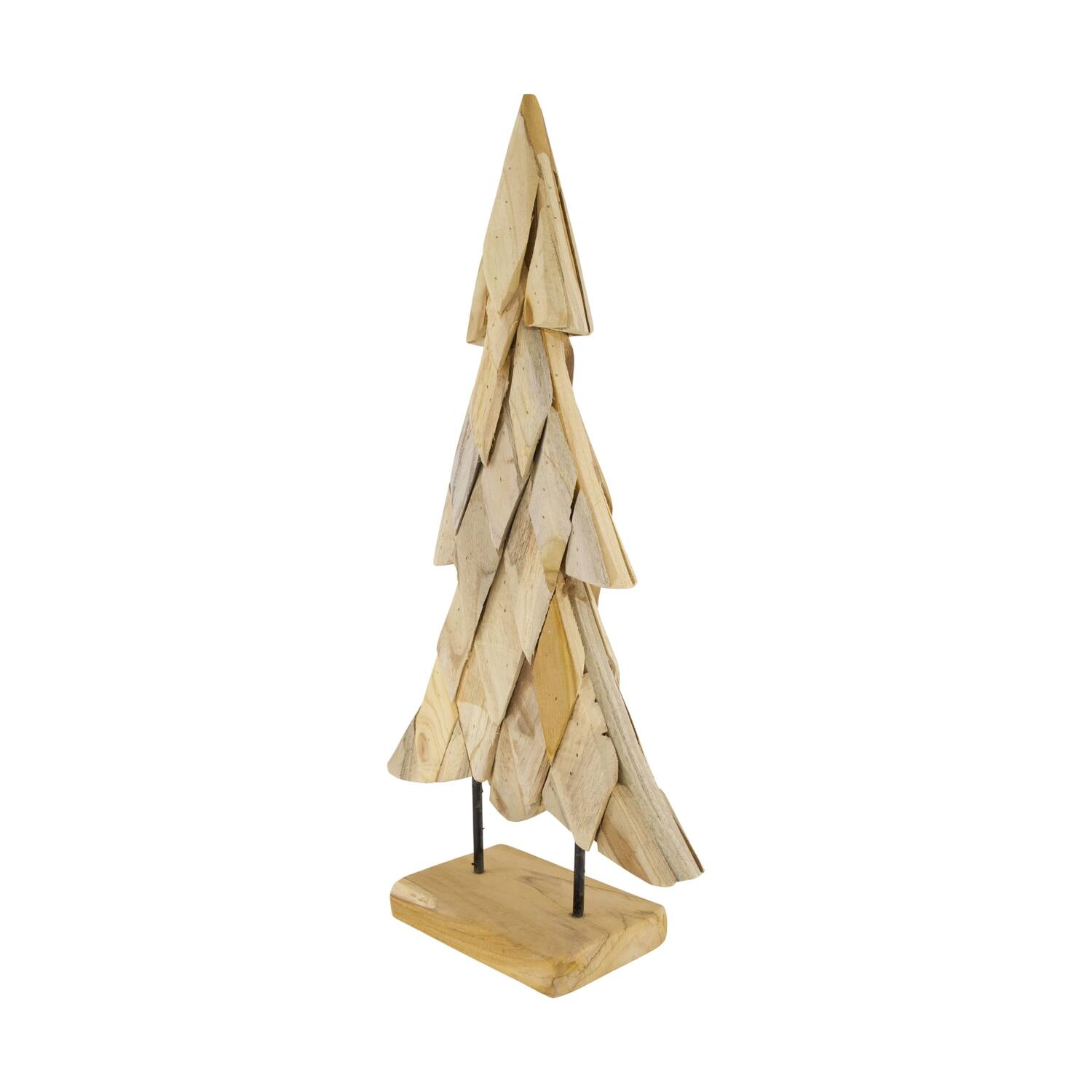 Statue tree teak wood 32x12x58cm