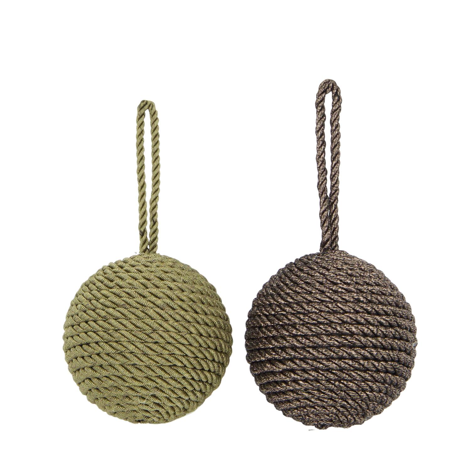 Bauble fabric 8x8x8cm C/2