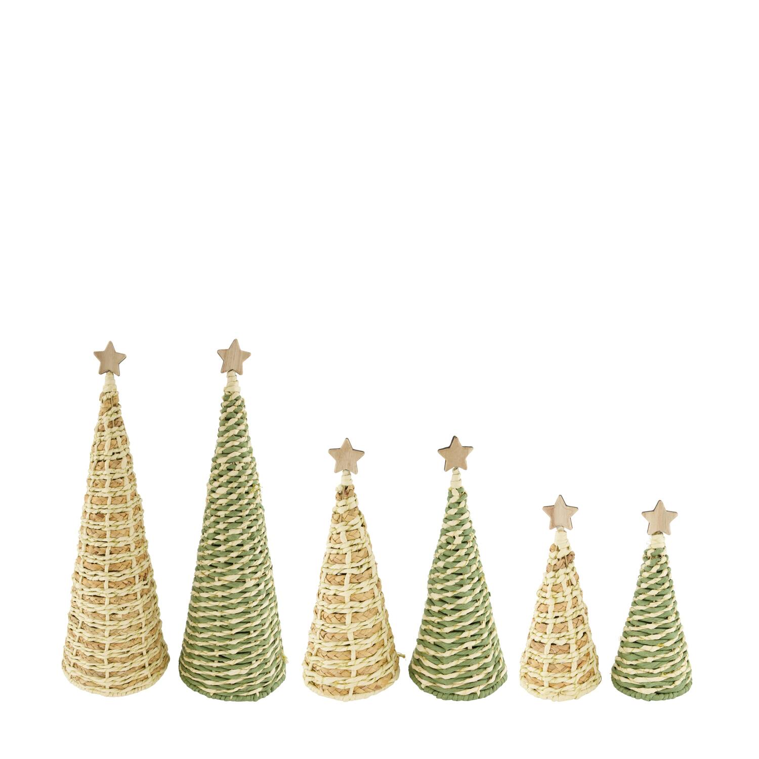 Statue tree paper rope 20.5x20.5x58cm - Natural