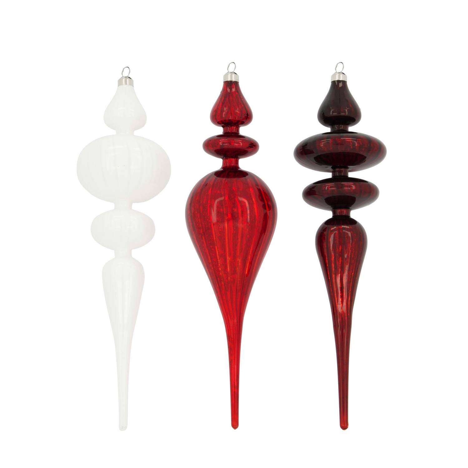 Hanger icicle glass 8x8x30cm C/3