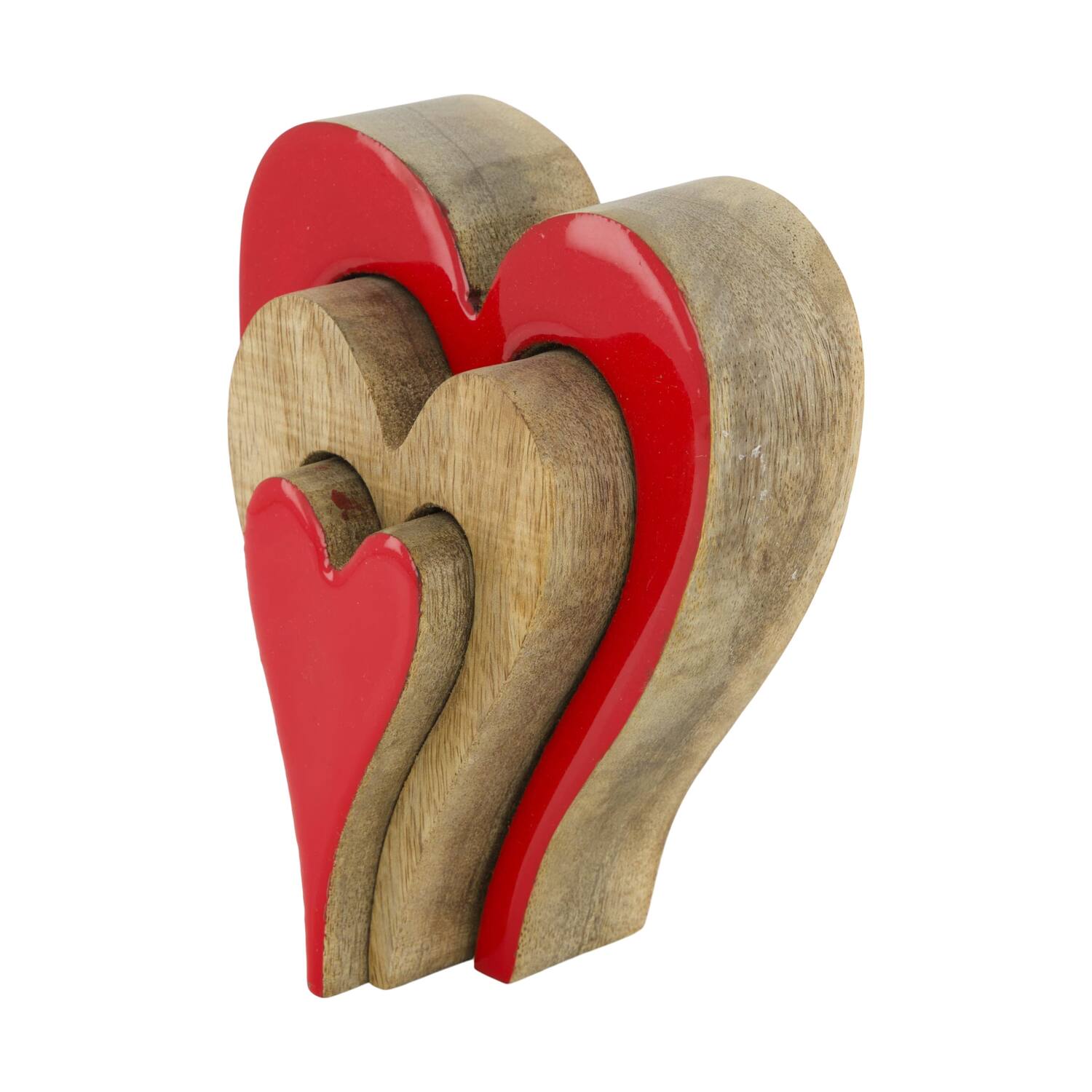 Heart mango wood 13x3x16cm - Natural