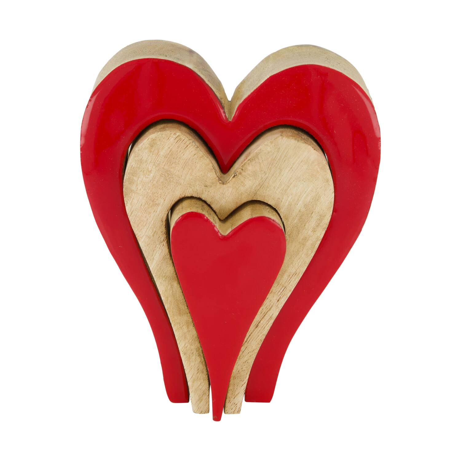 Heart mango wood 16x4x20cm