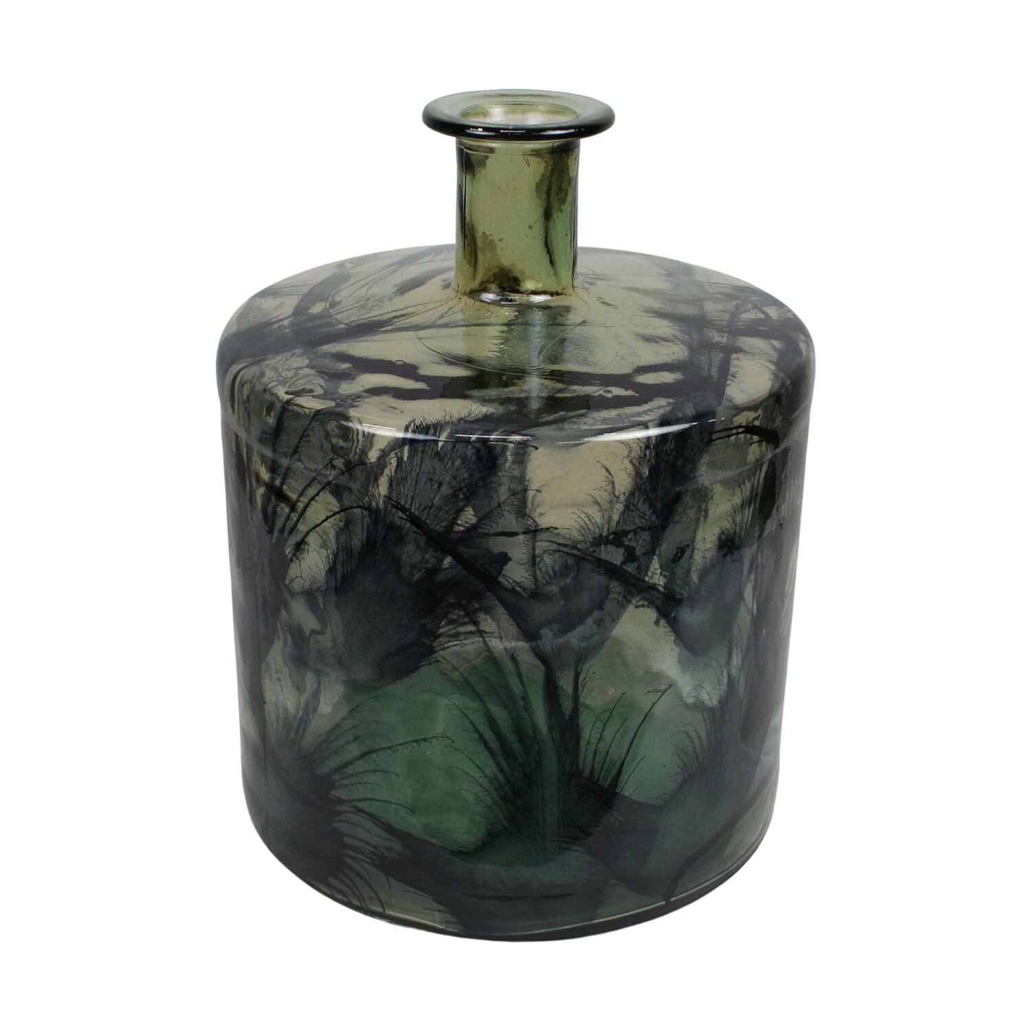 Bottle recycled glass 35x35x45cm