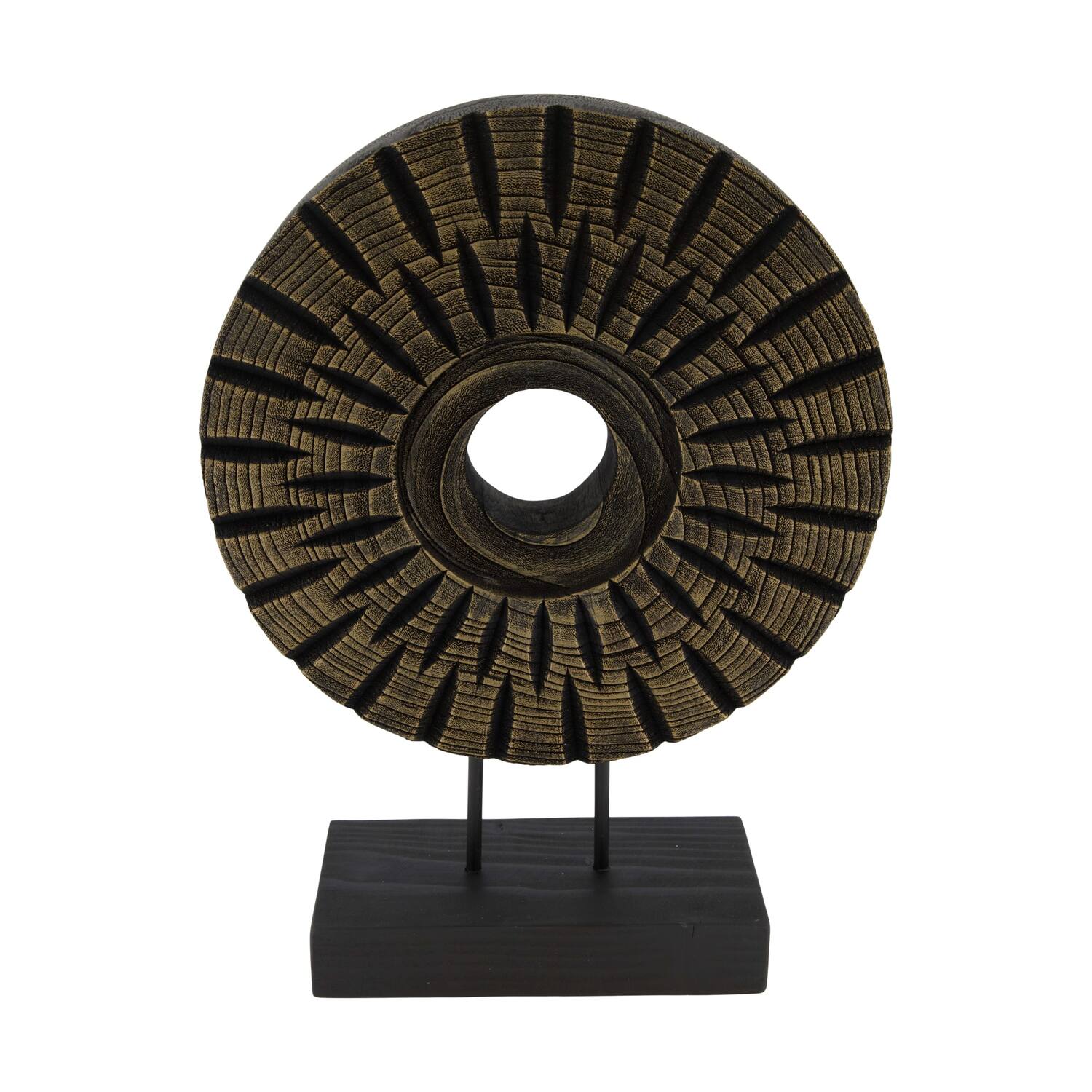 Statue round paulownia wood 28x9x38cm