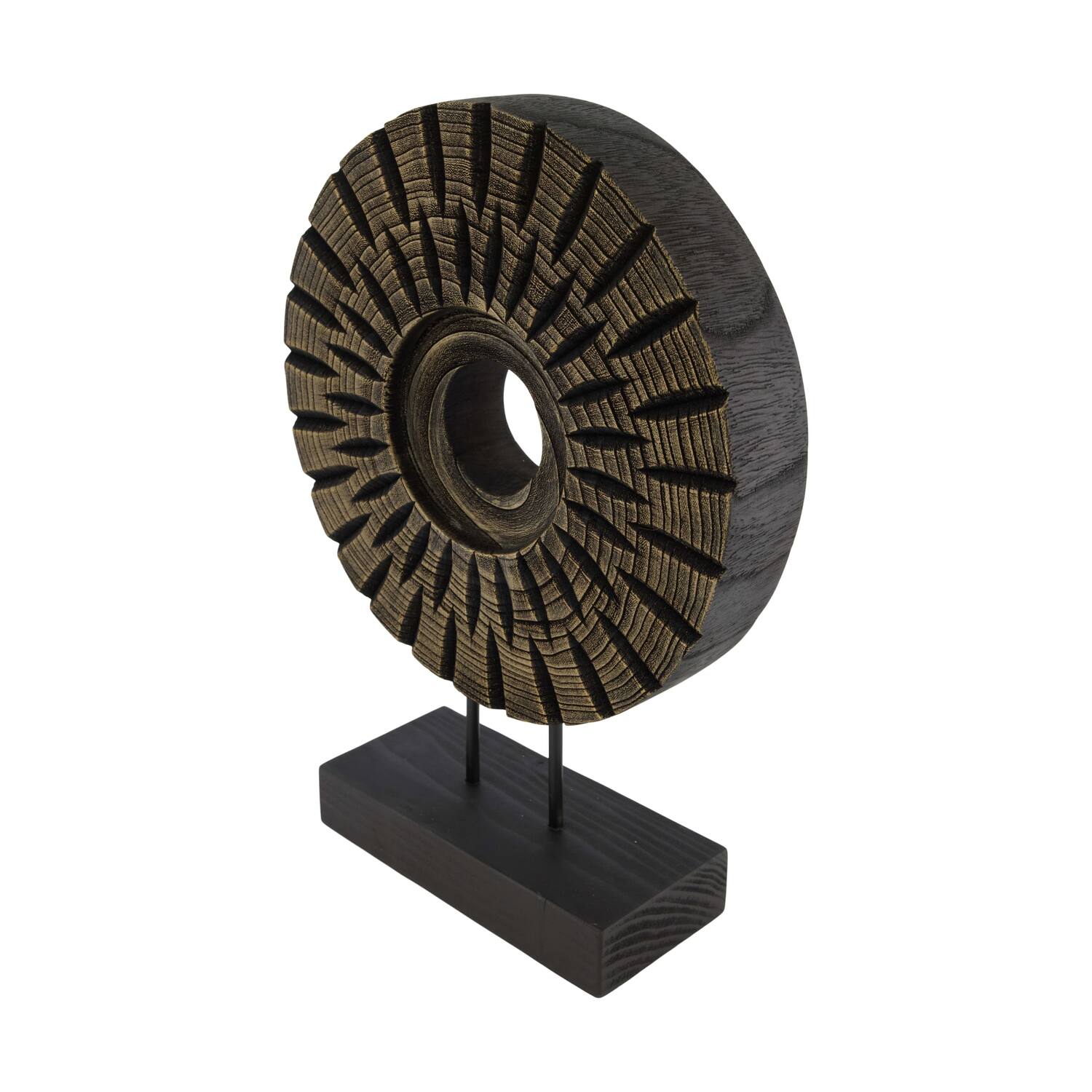 Statue round paulownia wood 28x9x38cm