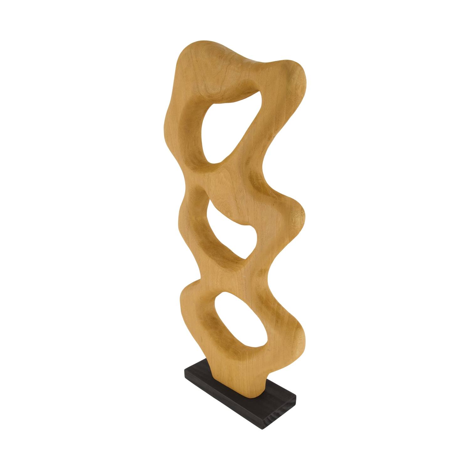 Statue organic paulownia wood 28x9x58cm