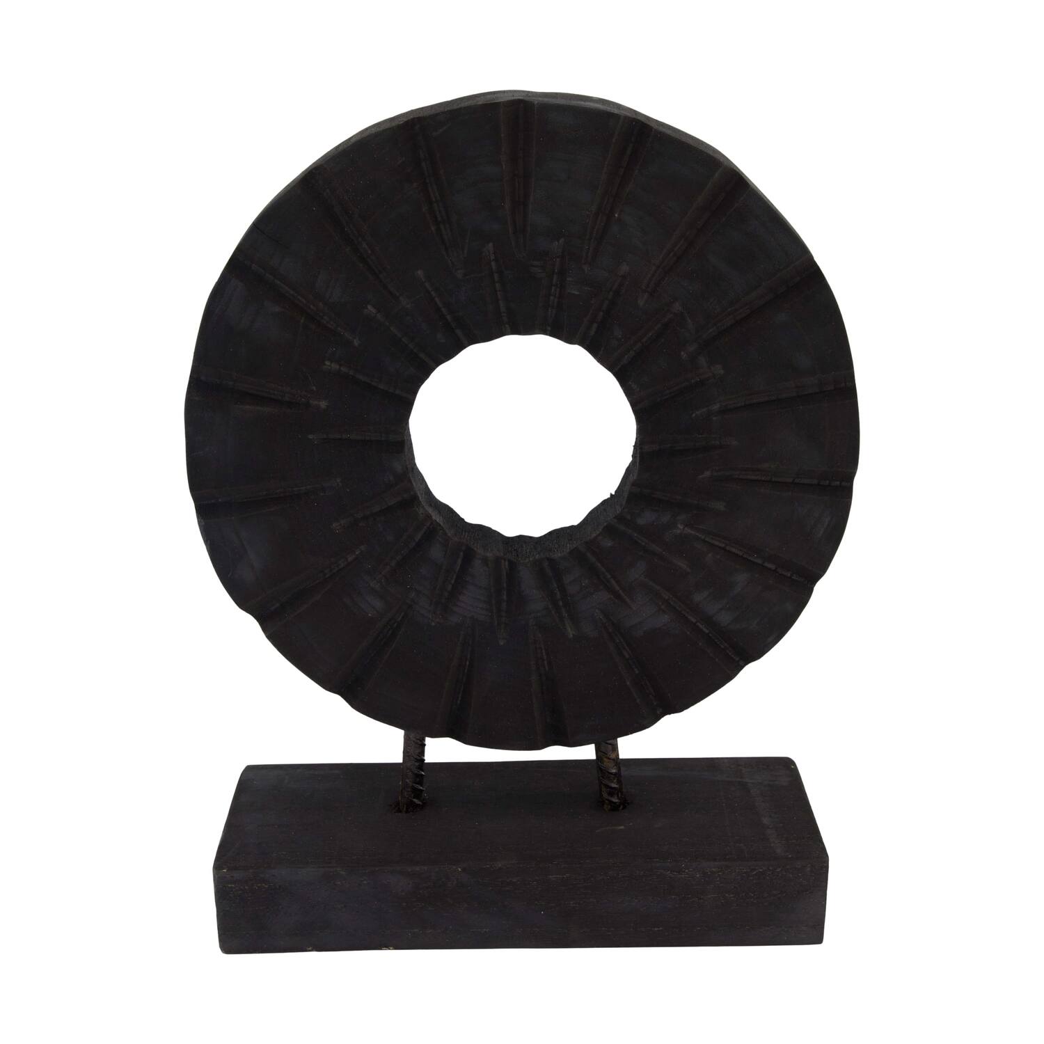 Statue round paulownia wood 28x9x38cm