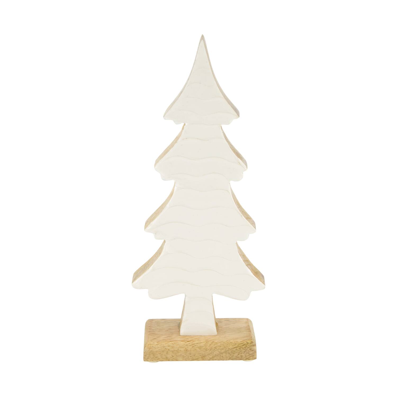 Statue tree mango wood 12x5x28cm - Natural