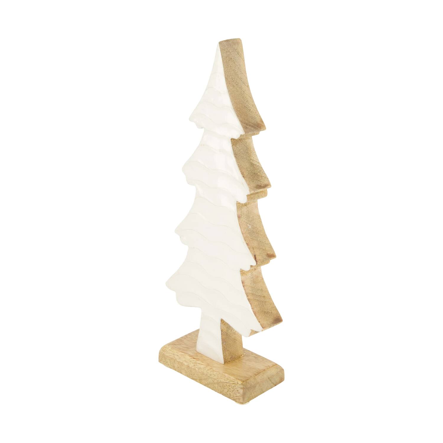 Statue tree mango wood 12x5x28cm - Natural