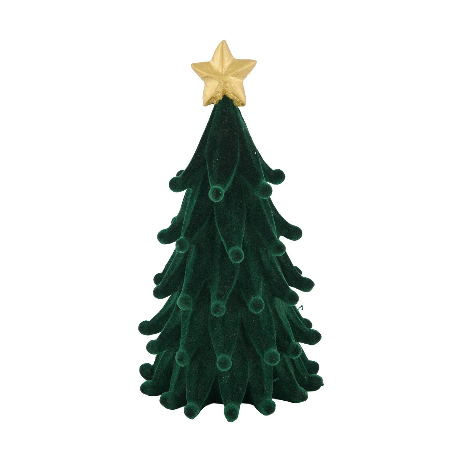 Statue tree polyresin 10.5x10.5x20cm - Green