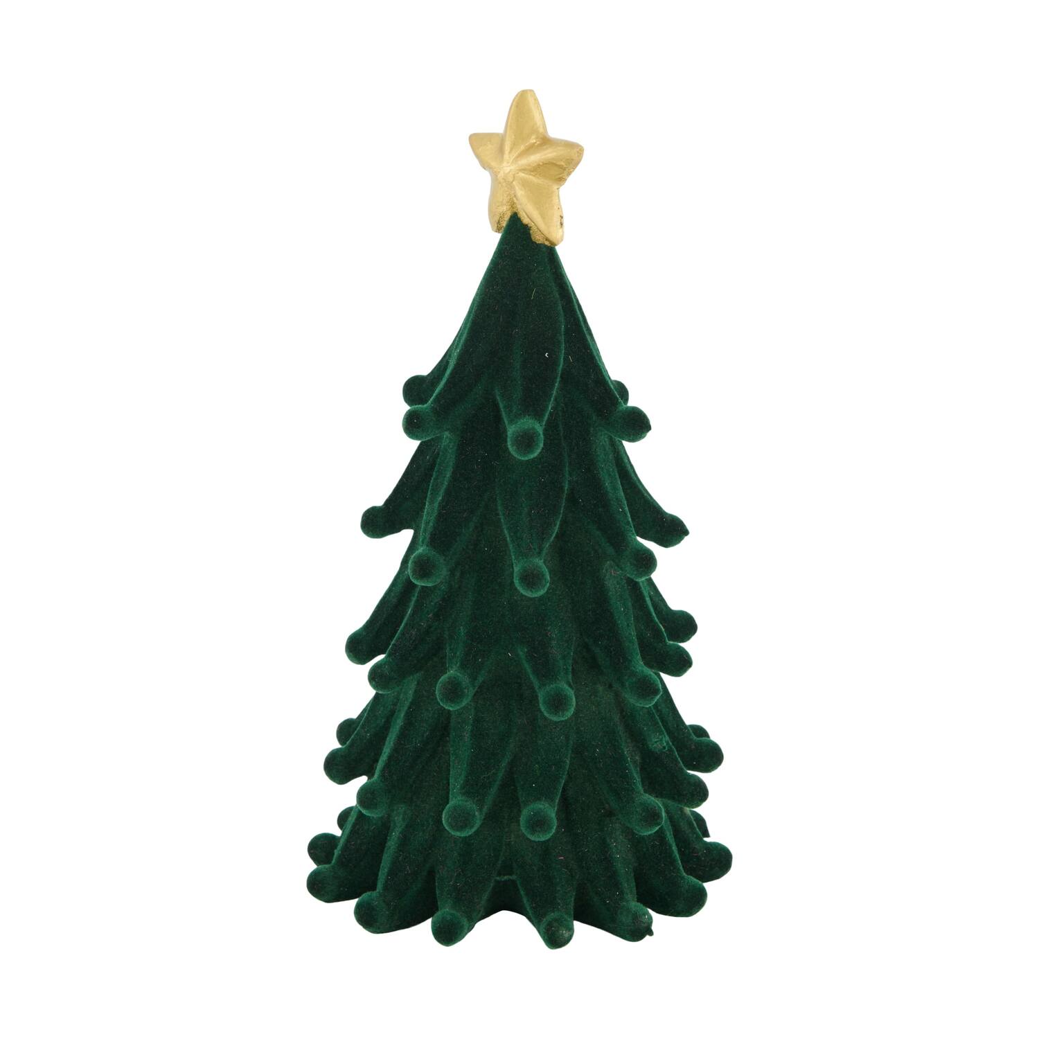 Statue tree polyresin 10.5x10.5x20cm - Green