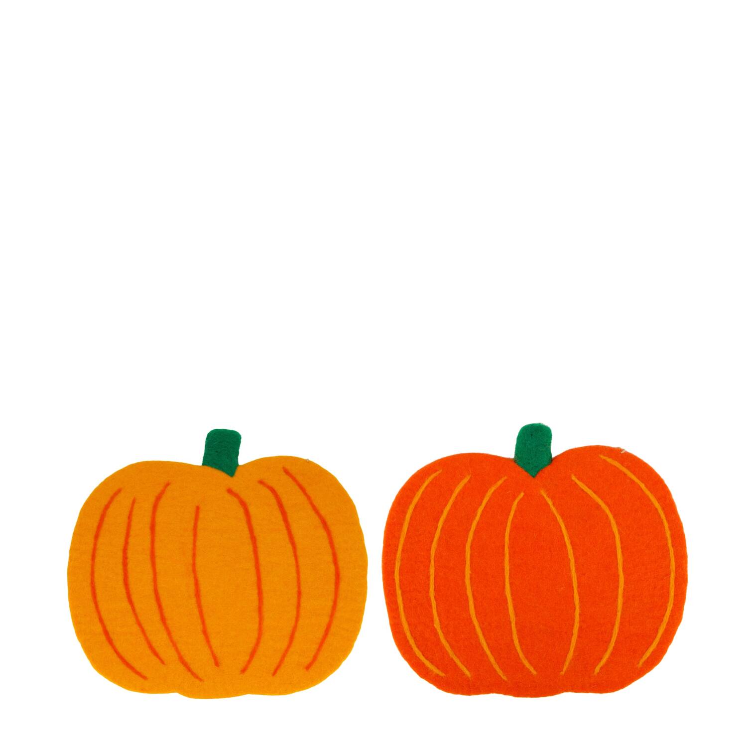Placemat pumpkin wool 38x35x1cm C/2