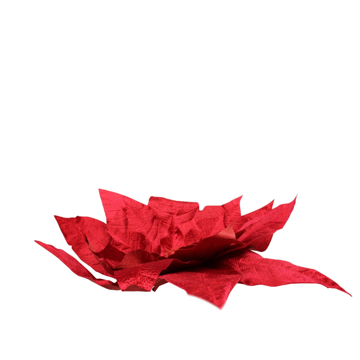 Flower velvet poinsettia artificial 70x70x24cm
